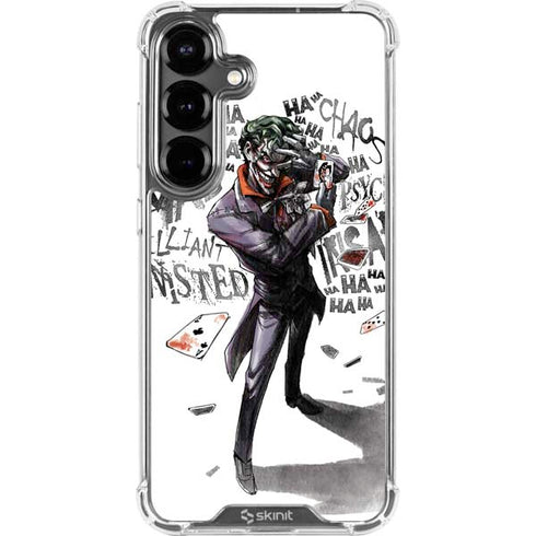 DC Comics The Joker Brilliantly Twisted Galaxy S26 Clear Case