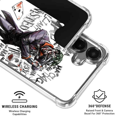 DC Comics The Joker Brilliantly Twisted Galaxy S26 Clear Case