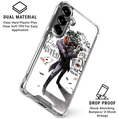 DC Comics The Joker Brilliantly Twisted Galaxy S26 Clear Case