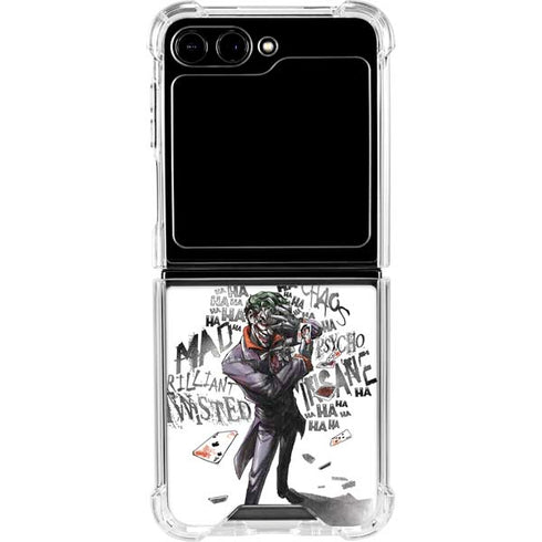 DC Comics The Joker Brilliantly Twisted Galaxy Z Flip6 Clear Case