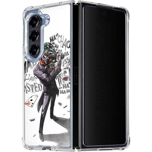 DC Comics The Joker Brilliantly Twisted Galaxy Z Fold5 5G Clear Case