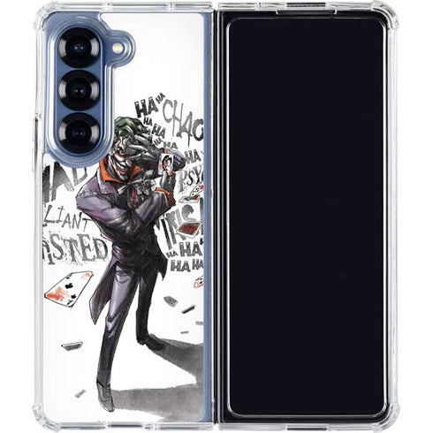 DC Comics The Joker Brilliantly Twisted Galaxy Z Fold6 Clear Case
