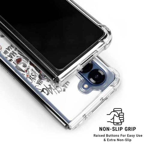 DC Comics The Joker Brilliantly Twisted Galaxy Z Fold6 Clear Case