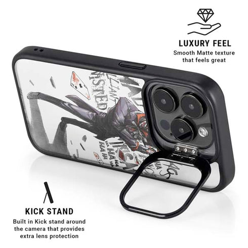 DC Comics The Joker Brilliantly Twisted iPhone 14 Pro Kickstand Case