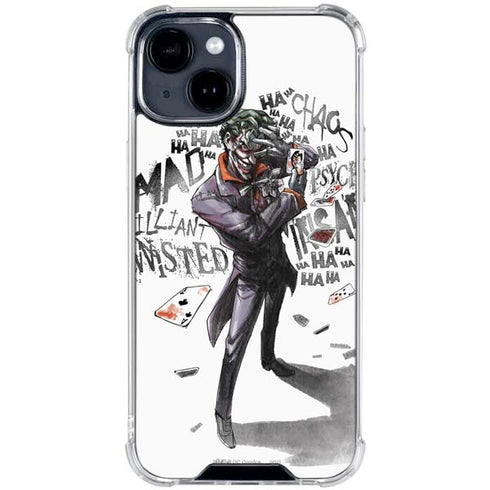 DC Comics The Joker Brilliantly Twisted iPhone 15 Clear Case