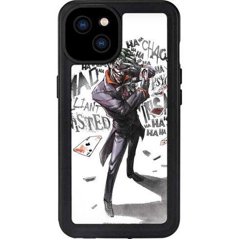 DC Comics The Joker Brilliantly Twisted iPhone 15 Plus Waterproof Case