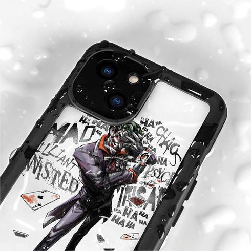 DC Comics The Joker Brilliantly Twisted iPhone 15 Plus Waterproof Case
