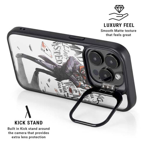 DC Comics The Joker Brilliantly Twisted iPhone 15 Pro Kickstand Case