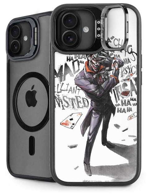 DC Comics The Joker Brilliantly Twisted iPhone 16 Kickstand Case