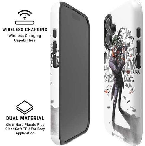 DC Comics The Joker Brilliantly Twisted iPhone 16 Magsafe Impact Case