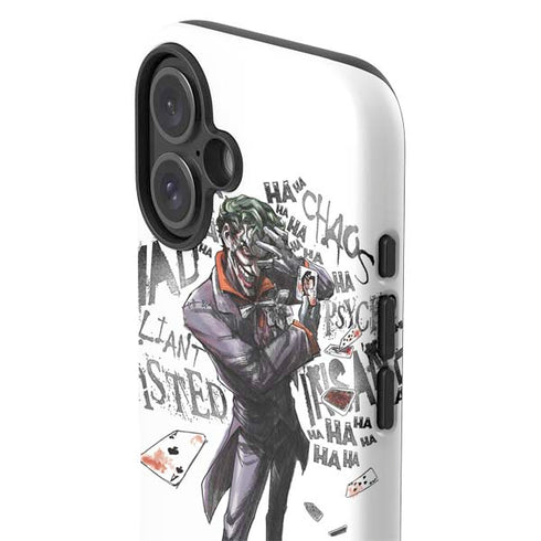 DC Comics The Joker Brilliantly Twisted iPhone 16 Plus Impact Case