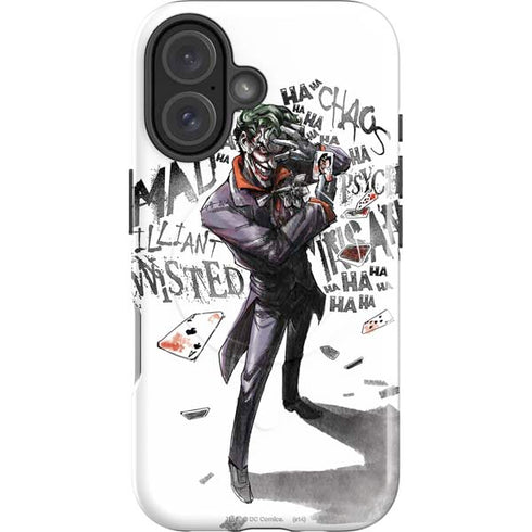 DC Comics The Joker Brilliantly Twisted iPhone 16 Plus Magsafe Impact Case