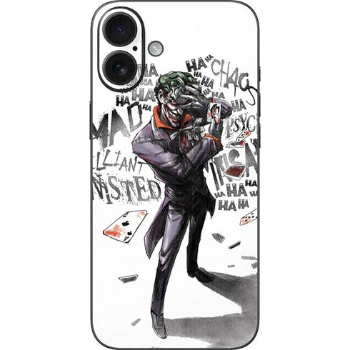 DC Comics The Joker Brilliantly Twisted iPhone 16 Plus Skin