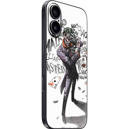 DC Comics The Joker Brilliantly Twisted iPhone 16 Plus Skin