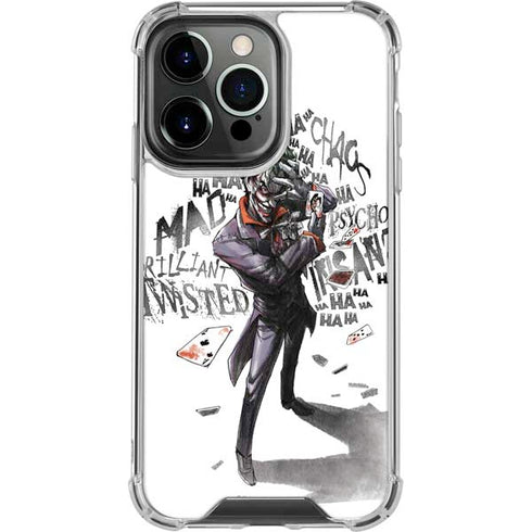 DC Comics The Joker Brilliantly Twisted iPhone 16 Pro Clear Case