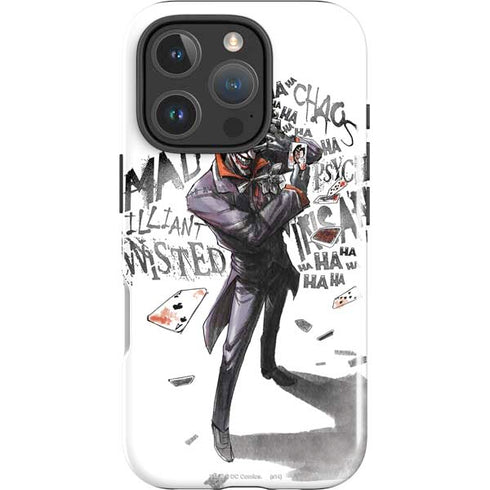 DC Comics The Joker Brilliantly Twisted iPhone 16 Pro Impact Case