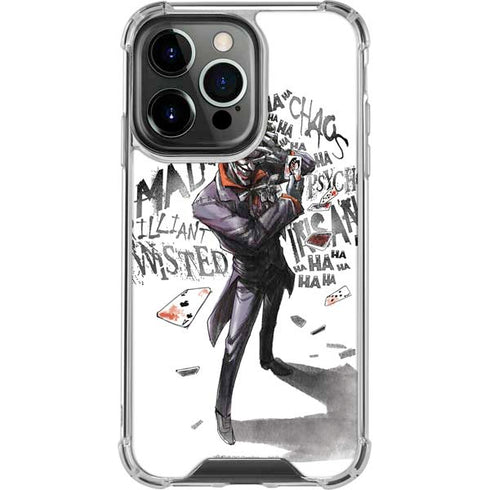 DC Comics The Joker Brilliantly Twisted iPhone 16 Pro Max Clear Case