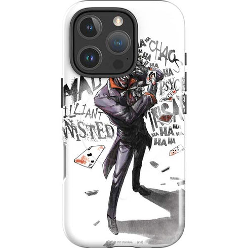 DC Comics The Joker Brilliantly Twisted iPhone 16 Pro Max Magsafe Impact Case