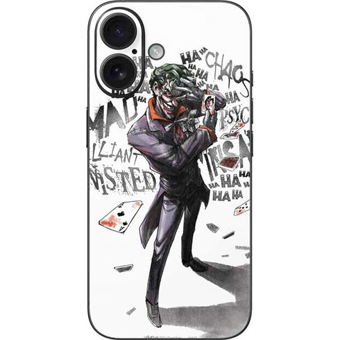 DC Comics The Joker Brilliantly Twisted iPhone 16 Skin