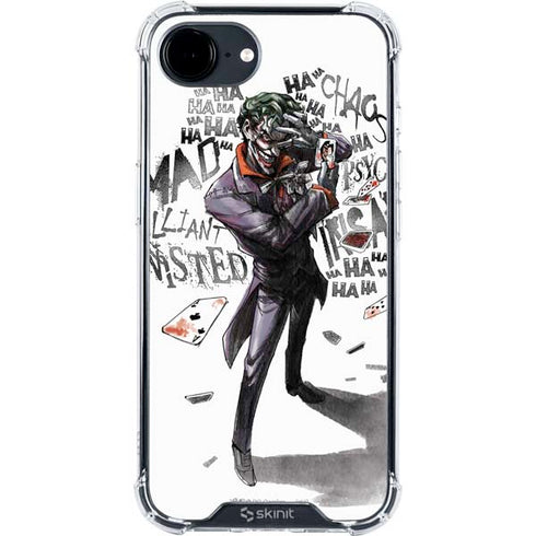 DC Comics The Joker Brilliantly Twisted iPhone 16e Clear Case