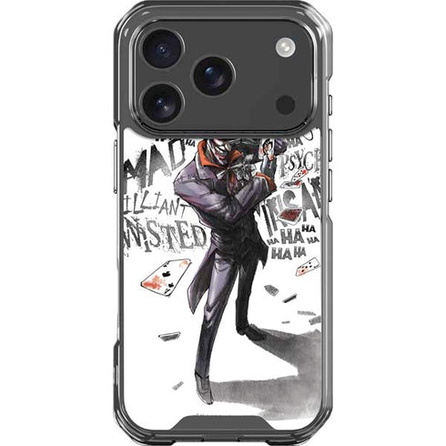 DC Comics The Joker Brilliantly Twisted iPhone 18 Pro Clear Case