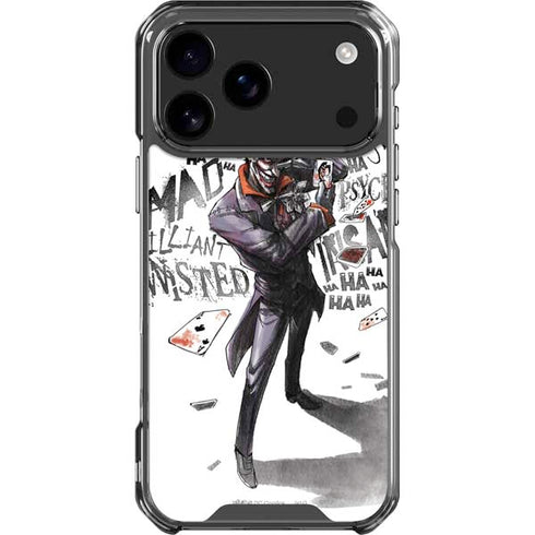 DC Comics The Joker Brilliantly Twisted iPhone 18 Pro Max Clear Case