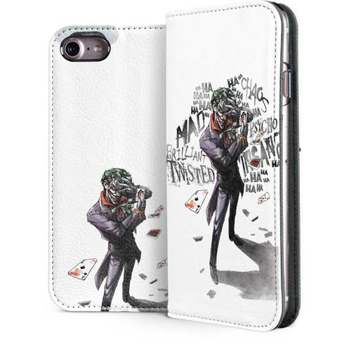 DC Comics The Joker Brilliantly Twisted iPhone 7 Folio Case