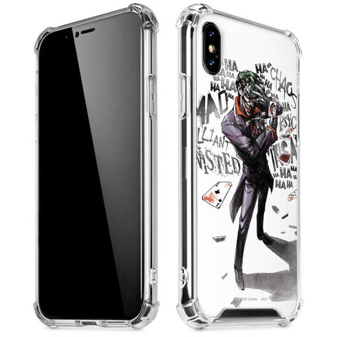 DC Comics The Joker Brilliantly Twisted iPhone X/XS Clear Case