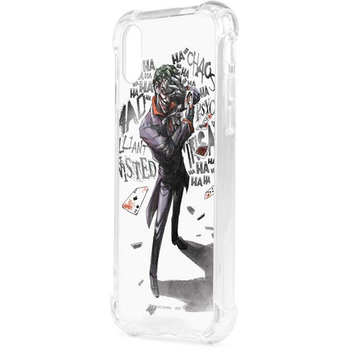 DC Comics The Joker Brilliantly Twisted iPhone XS Clear Case