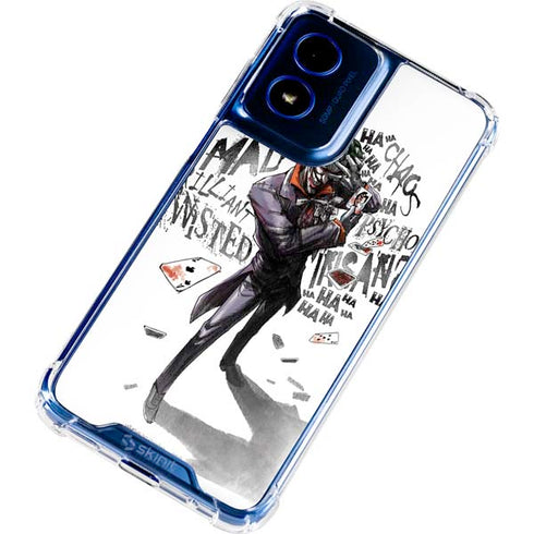 DC Comics The Joker Brilliantly Twisted Moto G Play 4G (2024) Clear Case
