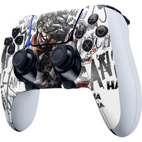 DC Comics The Joker Brilliantly Twisted PS5 DualSense Edge Pro Controller Skin
