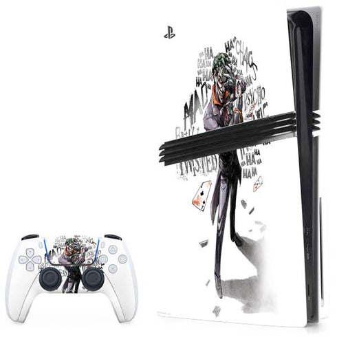 DC Comics The Joker Brilliantly Twisted PS5 Pro Disk Bundle Skin