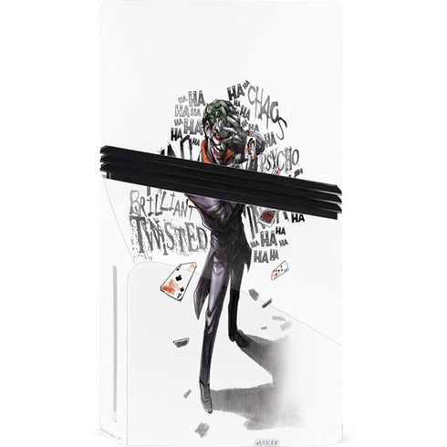 DC Comics The Joker Brilliantly Twisted PS5 Pro Disk Console Skin
