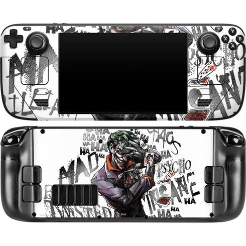 DC Comics The Joker Brilliantly Twisted Steam Deck Handheld Gaming Computer OLED Skin