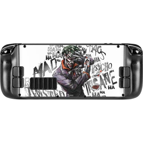 DC Comics The Joker Brilliantly Twisted Steam Deck Handheld Gaming Computer OLED Skin