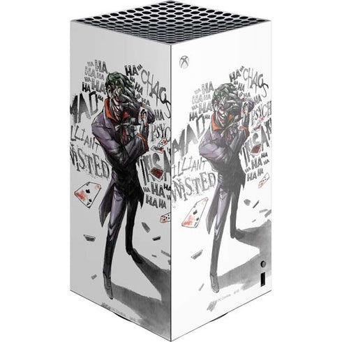 DC Comics The Joker Brilliantly Twisted XBox Series X Digital Edition Console Skin