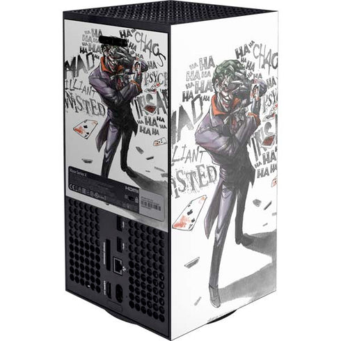 DC Comics The Joker Brilliantly Twisted XBox Series X Digital Edition Console Skin