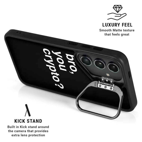 Bro You Crypto Galaxy S24 FE Kickstand Case