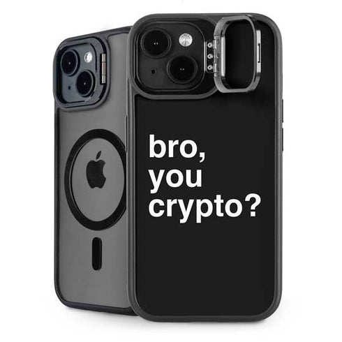 Bro You Crypto iPhone 15 Kickstand Case