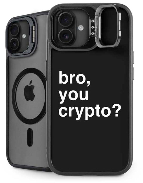 Bro You Crypto iPhone 16 Plus Kickstand Case