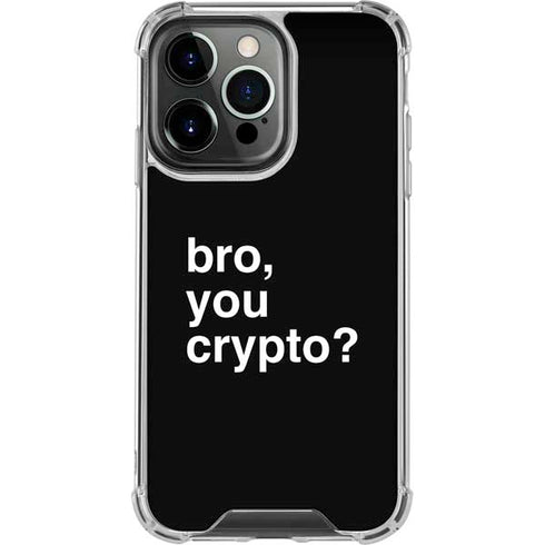 Bro You Crypto iPhone 16 Pro Clear Case