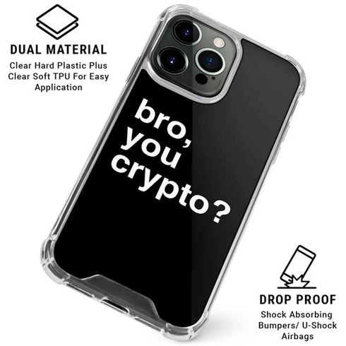 Bro You Crypto iPhone 16 Pro Max Clear Case