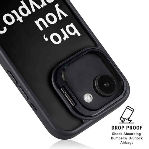 Bro You Crypto iPhone 16e Kickstand Case