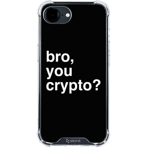 Bro You Crypto iPhone 16e Clear Case