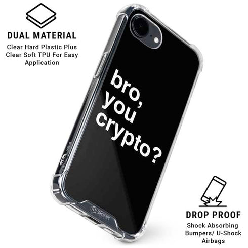 Bro You Crypto iPhone 16e Clear Case