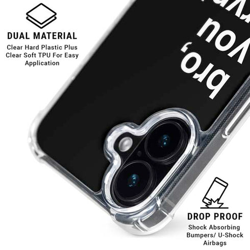 Bro You Crypto iPhone 17 Clear Case