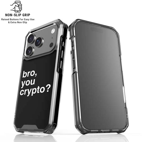Bro You Crypto iPhone 18 Pro Clear Case