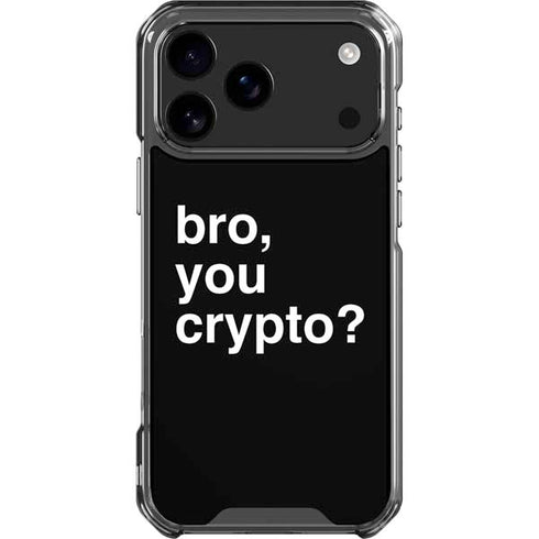 Bro You Crypto iPhone 18 Pro Max Clear Case