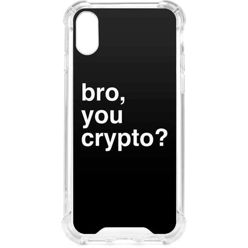 Bro You Crypto iPhone XS Clear Case