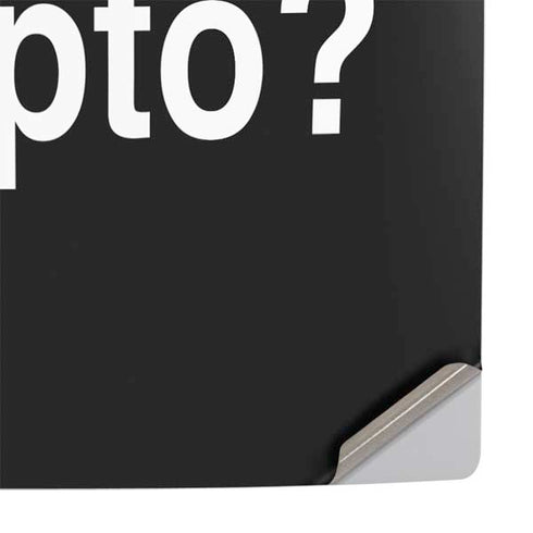 Bro You Crypto PS5 Pro Console Skin